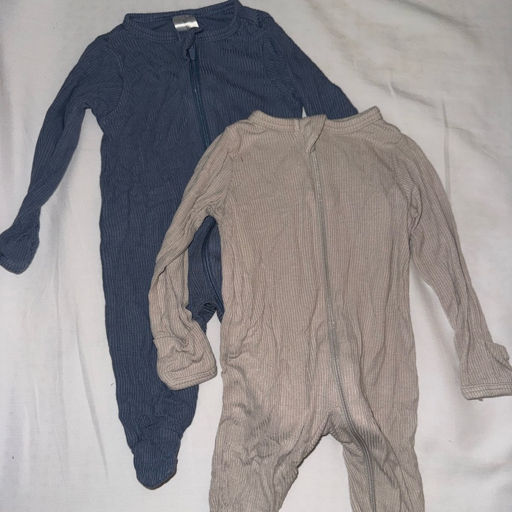 Modern moments onsie bundle - Navy and Beige